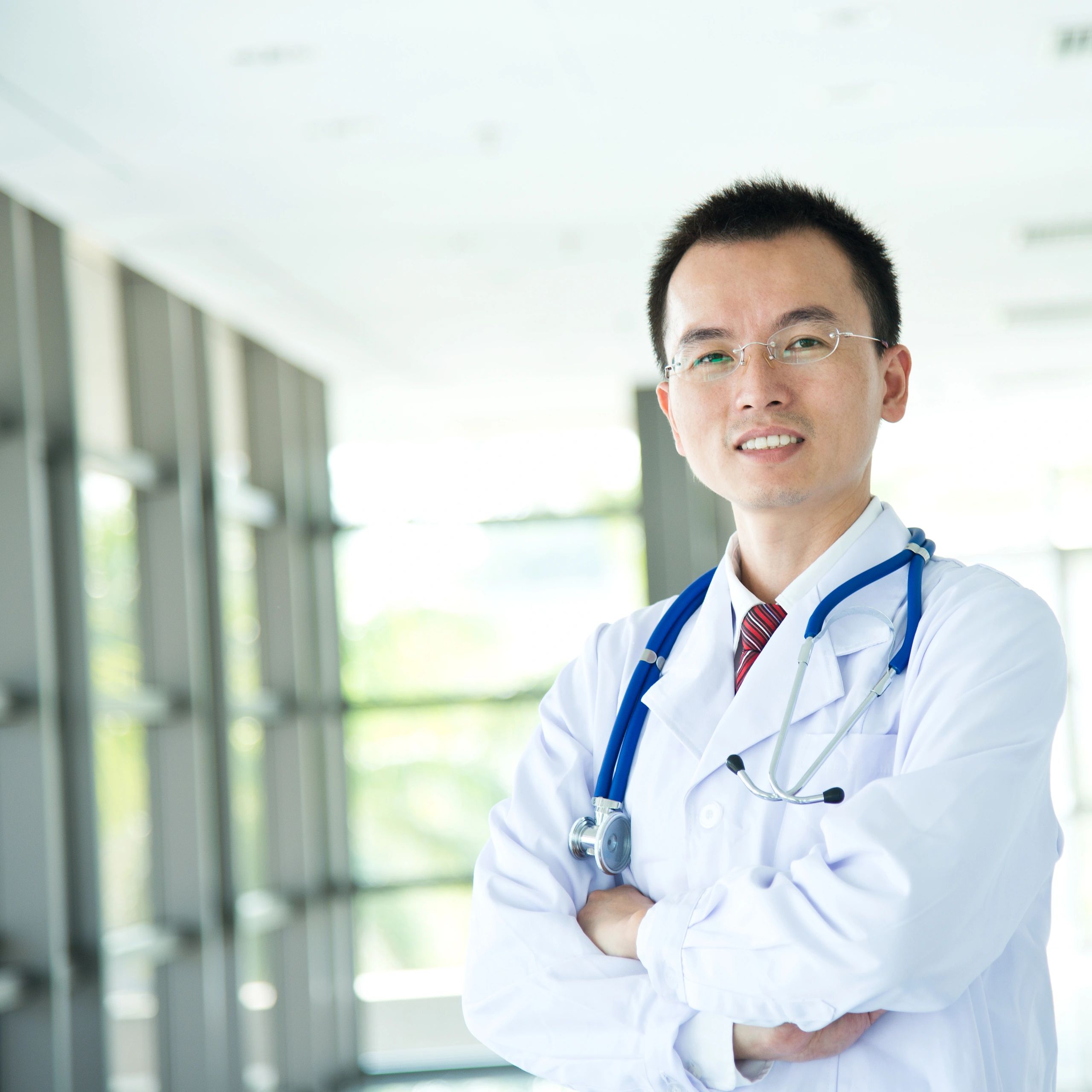 Portrait representing hospital team