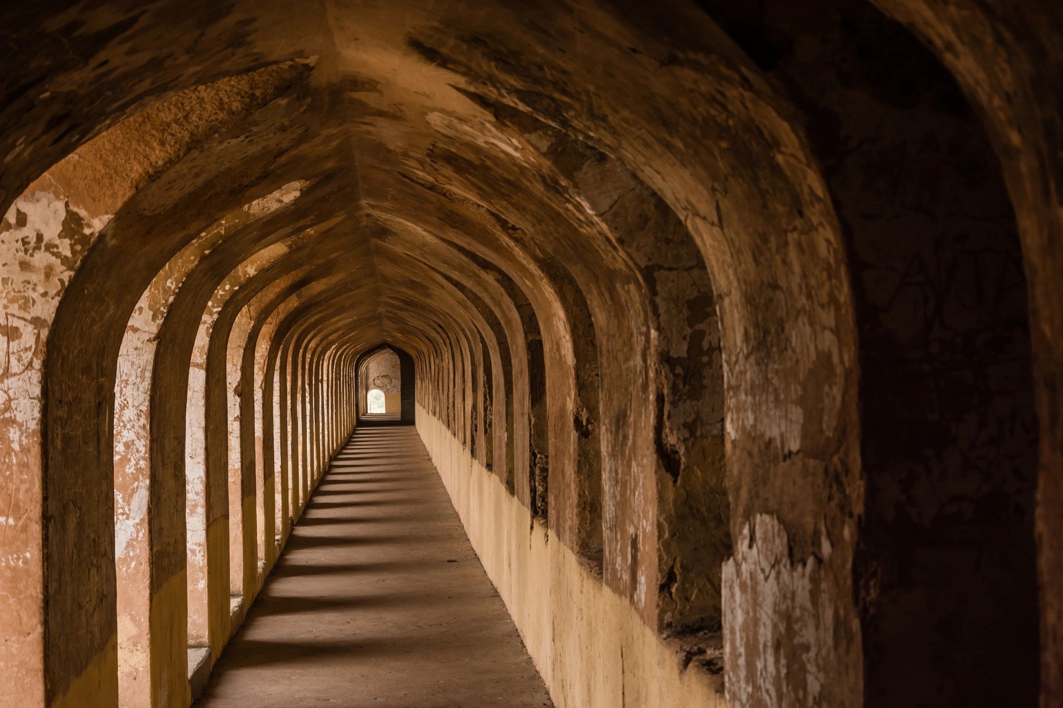Institutional interior corridor